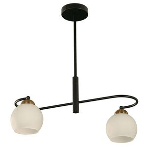 Lámpara Colgante Agatele Negra De 2 Luces 40 W - Zlumini