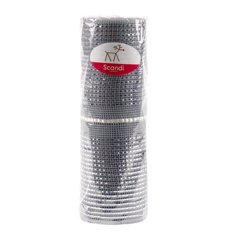 Malla Decorativa Plateada 9 Metros
