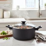 Olla Ashford de 6 Qt con Tapadera de Vidrio Ventilada Color Negro