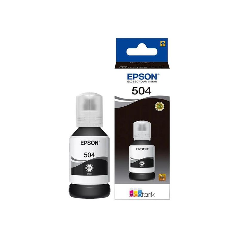 Set De Tintas Para Refill Color Negro 2 Piezas 504 - Epson