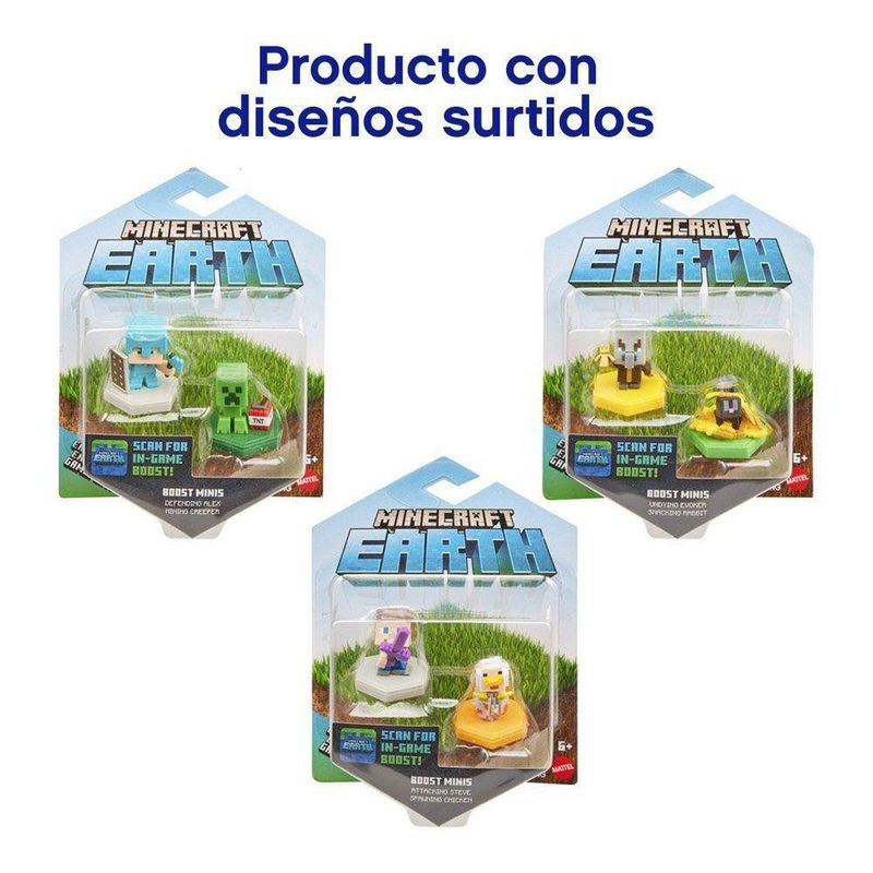 Minecraft Surtido 2 Pack Figuras Boost Mini