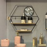 Repisa Hexagonal Con Espejo 51.5x10x45 Cm - Concepts