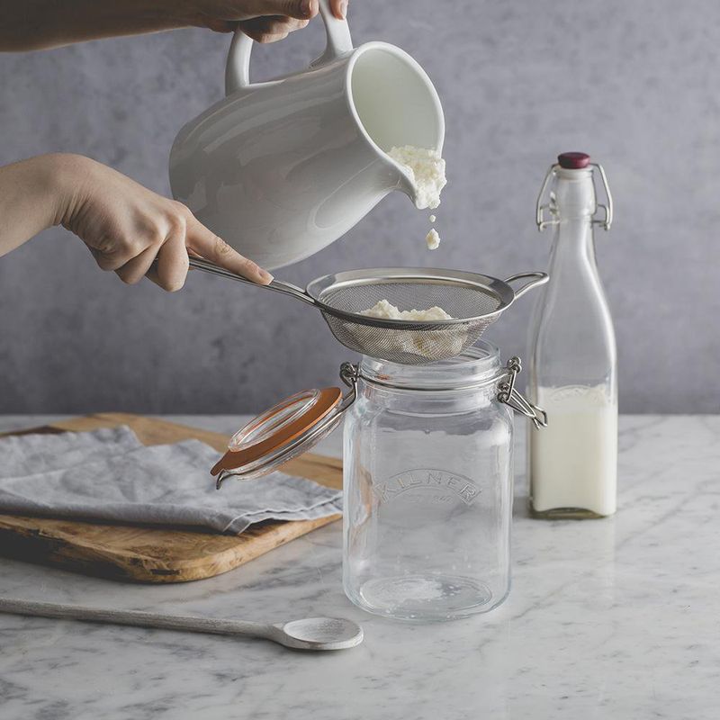 Frasco De Vidrio Cuadrado Con Clip 1.5 Lts - Kilner