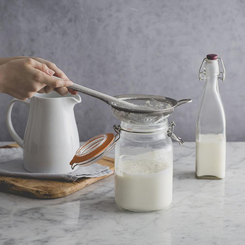 Frasco De Vidrio Cuadrado Con Clip 1.5 Lts - Kilner