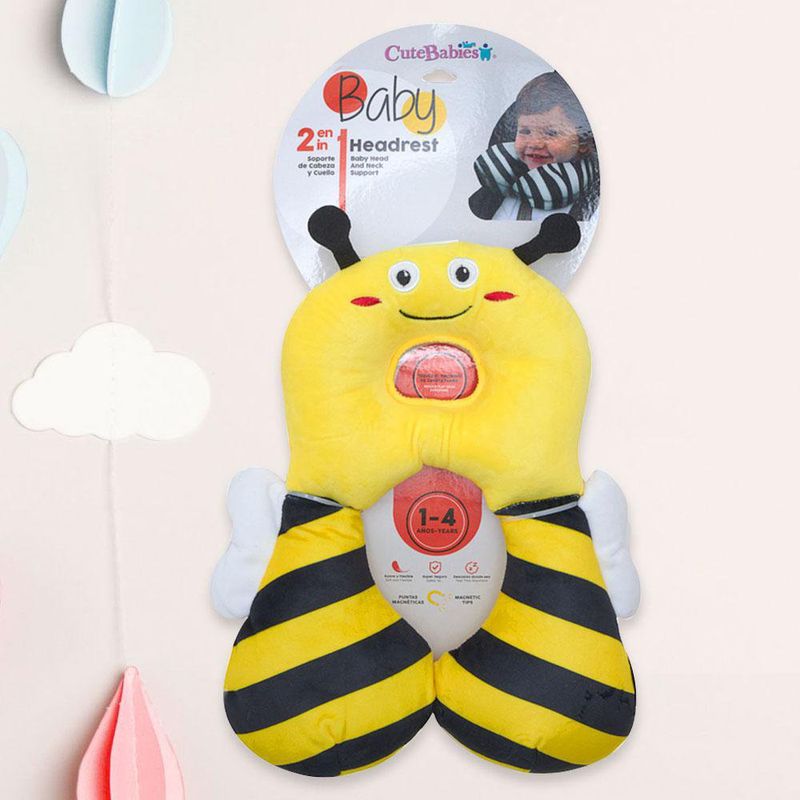 Soporte Para Cabeza Y Cuello Diseño Abeja - Cutebabies