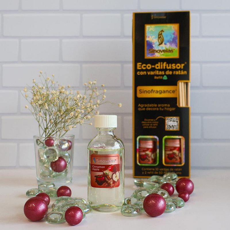 Refill con Varitas de Ratán para Difusor Ecológico - Sinovelas