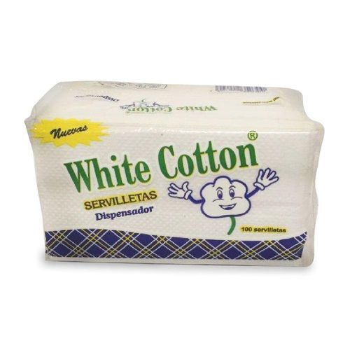 Servilletas De Papel 100 Unidades - White Cotton