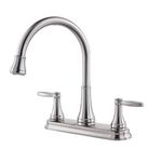 Grifo Para Lavatrastos Glenfield Cuello Alto Cromo - Pfister