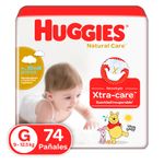 Pañal Desechable Cuidado Natural Talla G 74 Unidades - Huggies