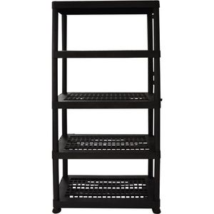 Estante de Plástico 5 Niveles Negro