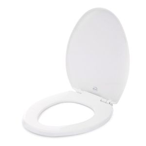 Asiento Sanitario Elongado con Cierre Lento Color Blanco