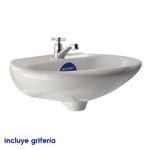 Lavamanos de Pared Ecoline Sencillo Blanco