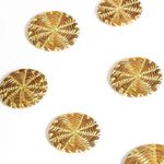 Set De 4 Posavasos De Pino Hechos A Mano 11 Cm - Vesta