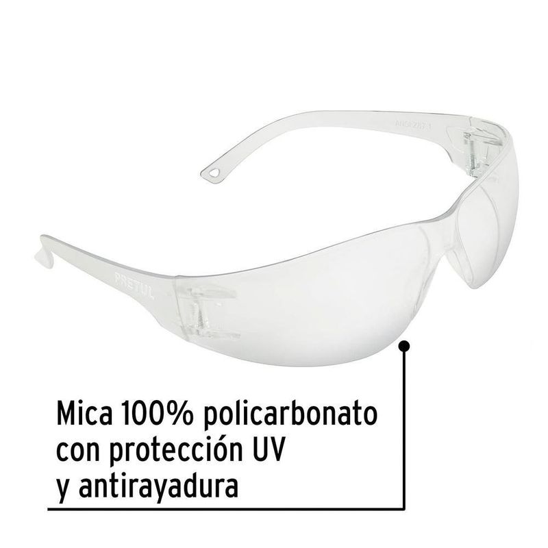 Lentes De Seguridad Lite Transparentes - Pretul