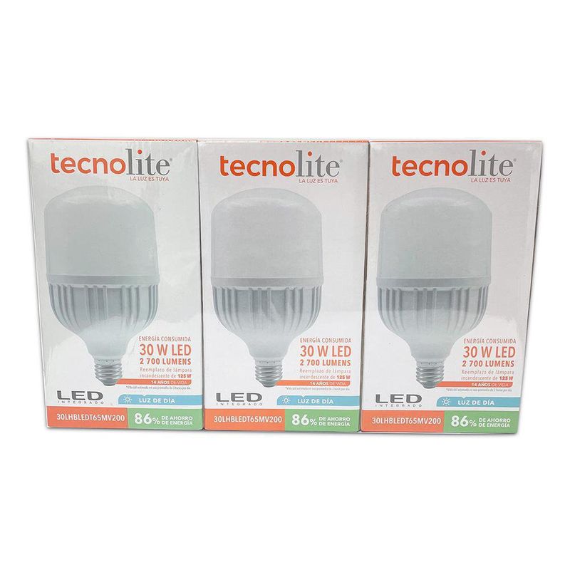 Set De Bombillas Led De Alta Potencia 3 Pzas - Tecnolite