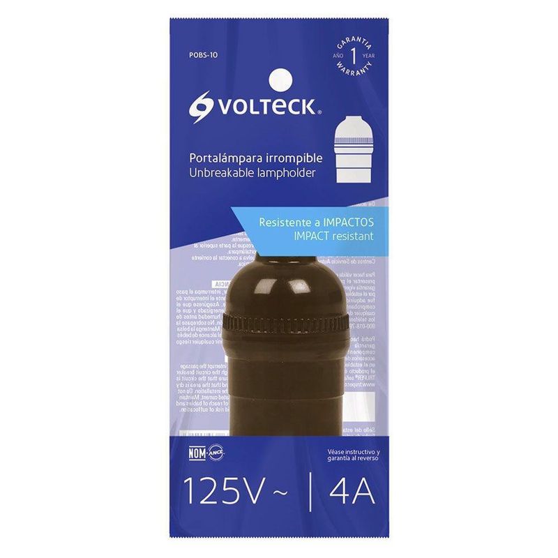 Portalámpara De ABS Irrompible - Voltech