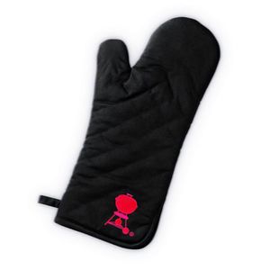 Guante de Algodón Negro con Logo Rojo y Puño XL