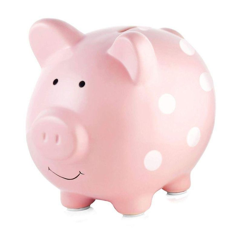 Alcancia Cochinito Puntos Rosa - Pearhead