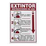Rótulo Extintor Instrucciones De Uso