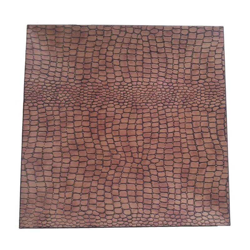 Plato Base Cuadrado Color Madera