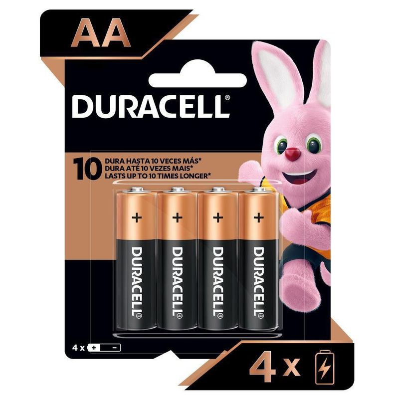 Batería Alkalina AA 4 Pzs - Duracell