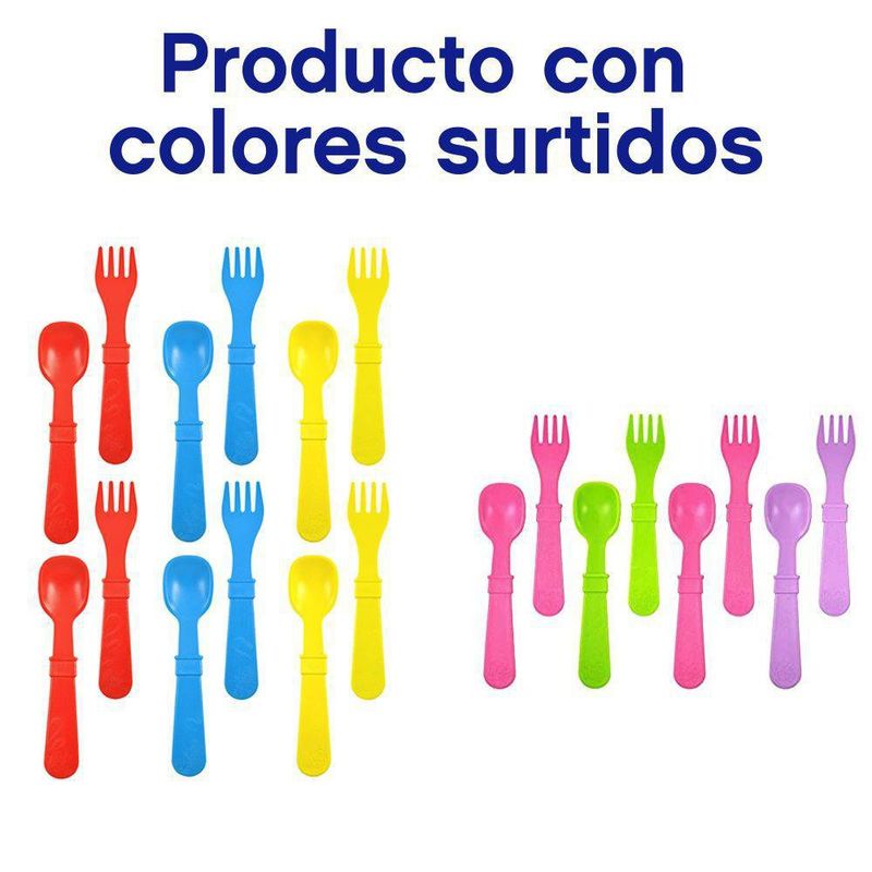 Cubiertos Colores Surtidos 8 Pack - Re-play