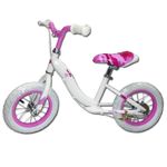 Bicicleta De Equilibrio Para Niña Rin 12 Blanco Con Rosado - Lider Bike