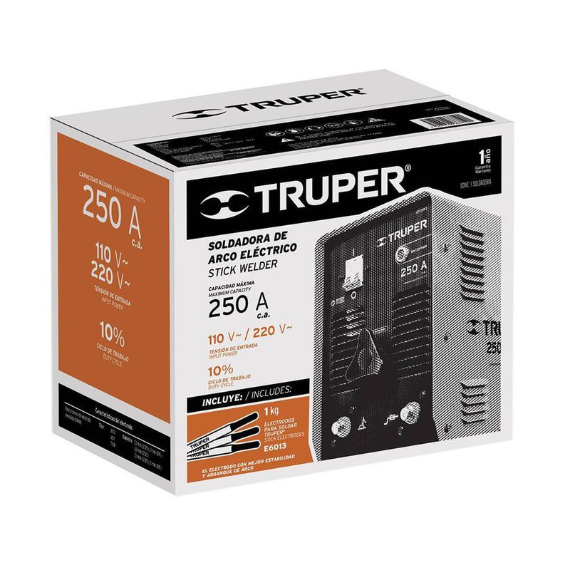 Soldadora De Arco Eléctrico Compacta Industrial 250 A - Truper