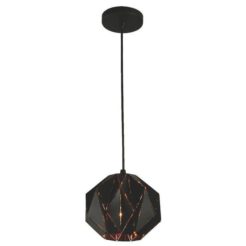 Lámpara Colgante Negra 1 Luz 60 W - Zlumini