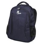 Mochila para Laptop con Bolsillos Laterales Color Azul Marino de 15.6 Plg