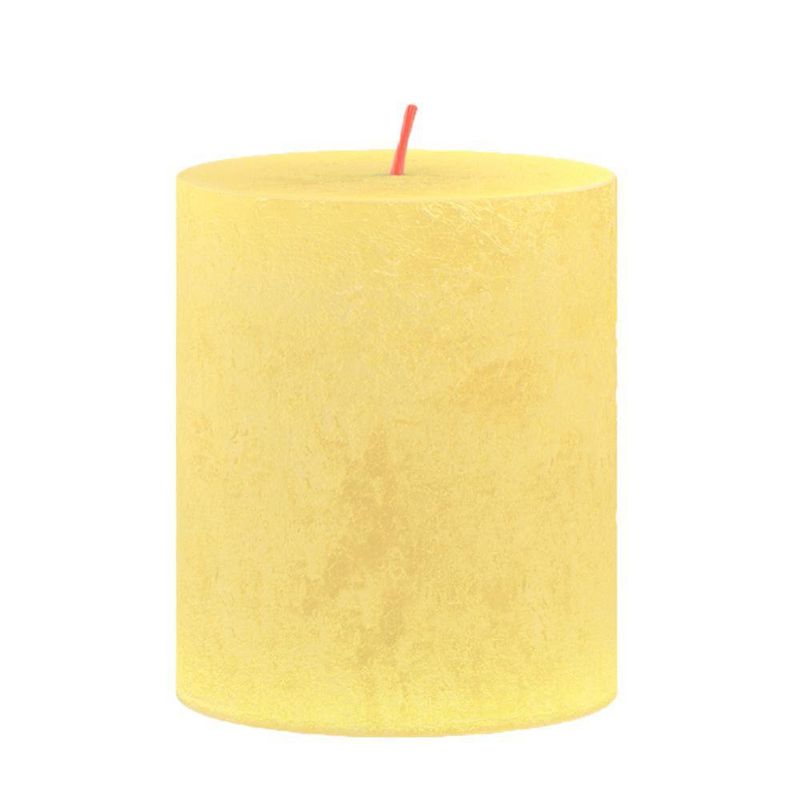 Vela Pillar Amarillo 6.8x6.8x8 Cm - Bolsius