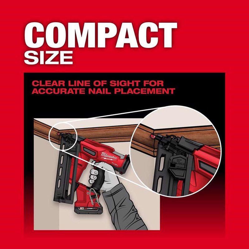 Clavadora Neumática Cal 16 Milwaukee M18 - Milwaukee Electric