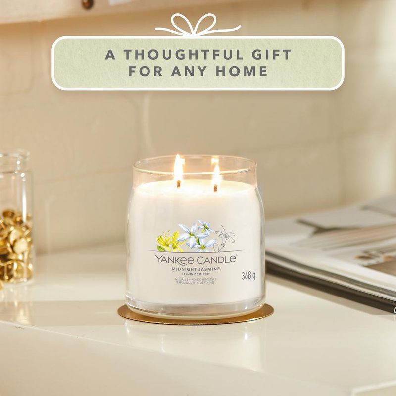 Vela En Frasco Mediano Midnight Jasmine 368 G - Yankee Candle