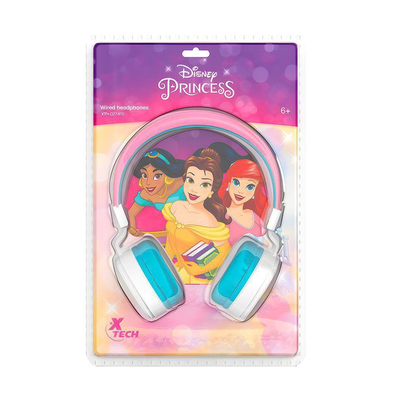 Audífonos Con Cable Y Micrófono Edición Princesas - Xtech