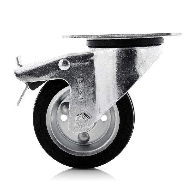 Rodo Placa Giratoria Freno Hule 4 Plg - Tente