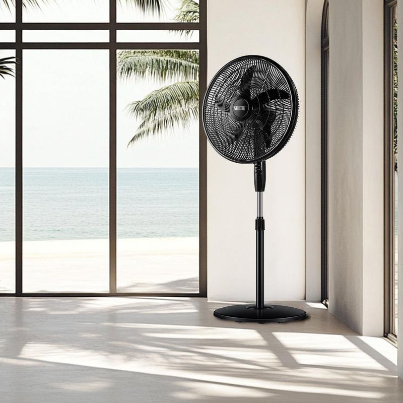 Ventilador de Pedestal Negro