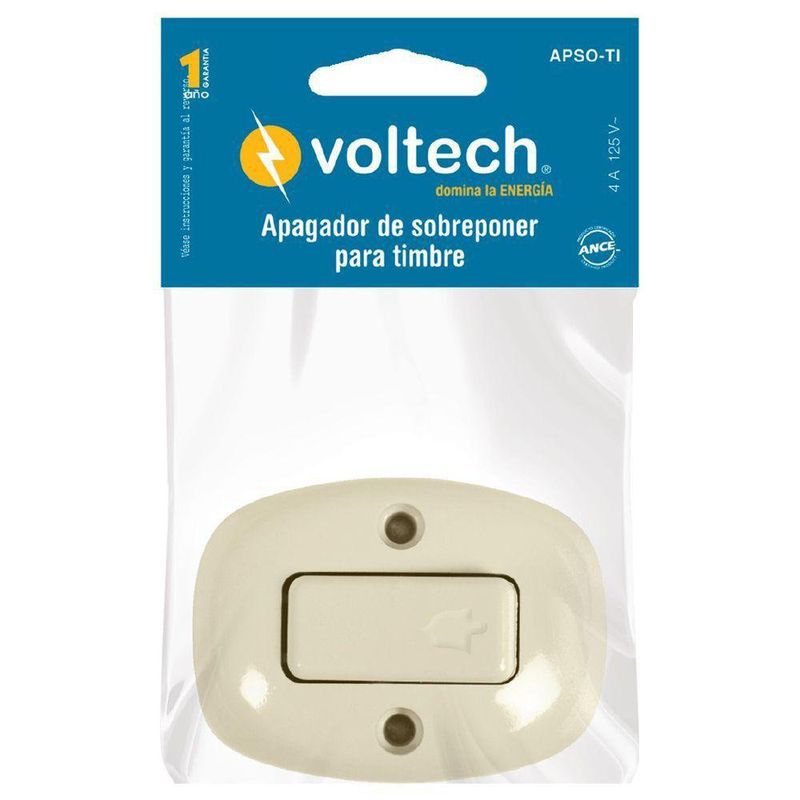 Timbre Sencillo Ivory - Volteck