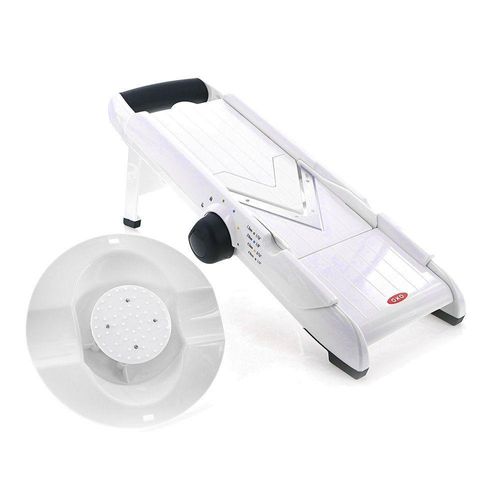 Mandolina de Cocina Ajustable con Protector de Mano