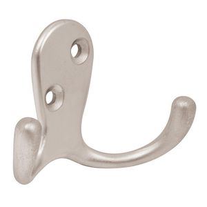 Gancho Para Ropa Metal Brillante Doble
