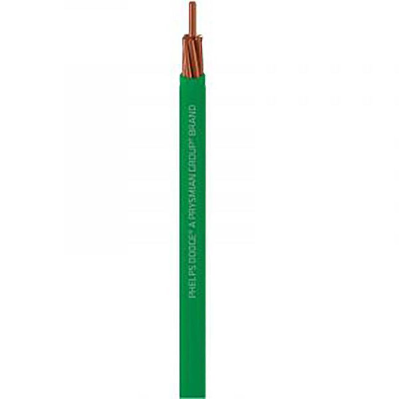 Cable De Cobre Verde Ecoplus THWN 4 Awg - Phelps Dodge