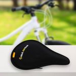 Forro De Asiento Prostático Liso De Gel Para Bicicleta Negro - Lider Bike