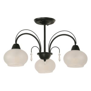 Lámpara De Techo Negra Y Blanco 3 Luces Base E27 40 W - Z