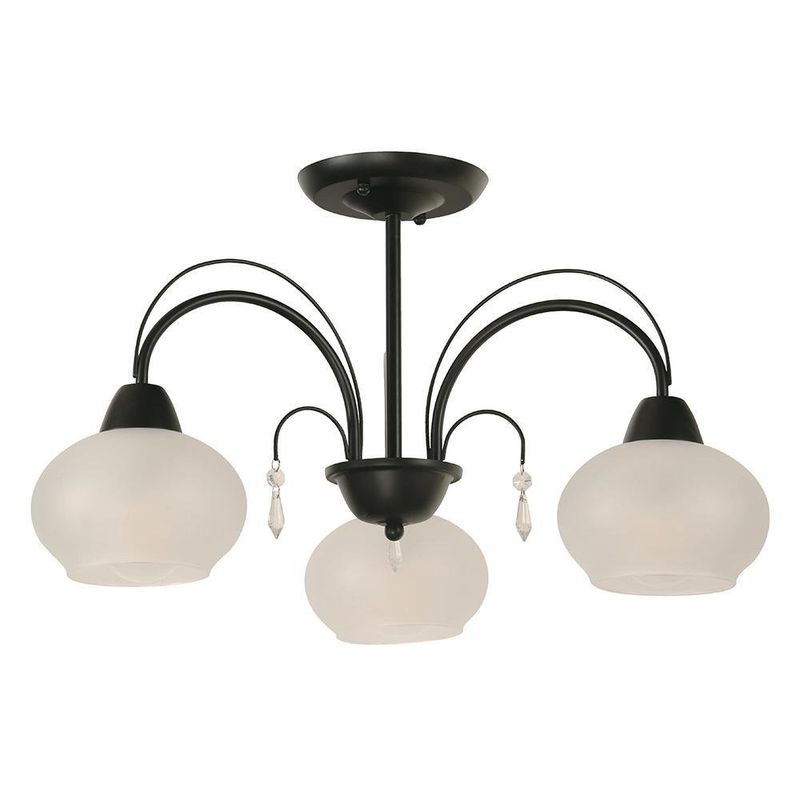 Lámpara De Techo Negra Y Blanco 3 Luces Base E27 40 W - Z