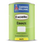 Pintura Esmalte Excello Color Blanco Mate de 1 Galón