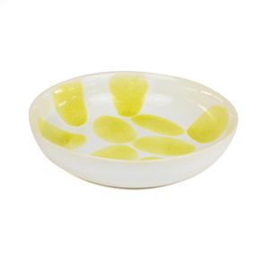 Plato para Pasta Lollipop Amarillo y Blanco
