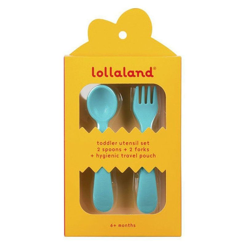 Set Cubiertos Turquesa 2 Pack - Lollaland Llc