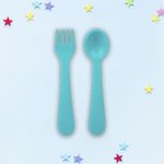 Set Cubiertos Turquesa 2 Pack - Lollaland Llc