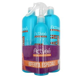 Pack Activeé Argán Shampoo Acondicionador y Spray