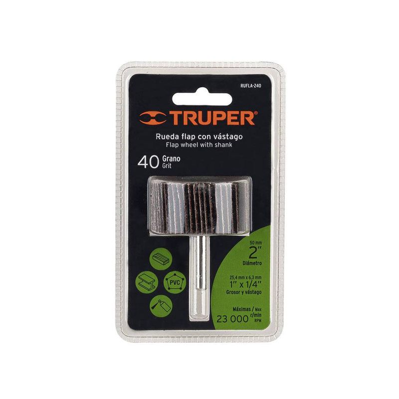 Lija De Abanico Grano 40 2 Plg - Truper