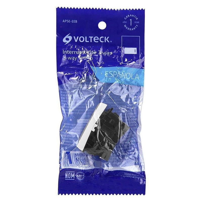 Interruptor Sencillo 3 Vías Blanco - Volteck